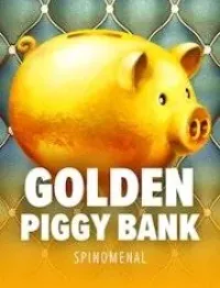 golden piggy bank game logo